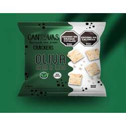CRACKERS OLIVA CHIA Y LINO X 100 GR CANVAS