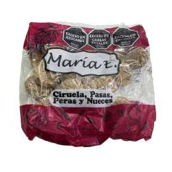 GALLETITAS CIRUELAS, PASAS, PERAS Y NUECES SIN AZUCAR X 195 GR. MARIA E
